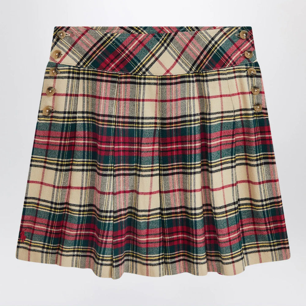 Polo Ralph Lauren - Cream/red cotton twill tartan skirt Brand Skirts 7