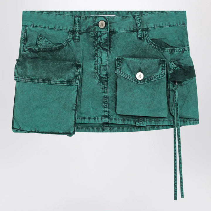 The Attico - Fay green cargo miniskirt Brand Skirts 40  IT