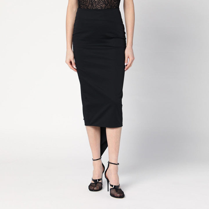 Skirts 38  IT TheLatest - Black cotton midi skirt Brand
