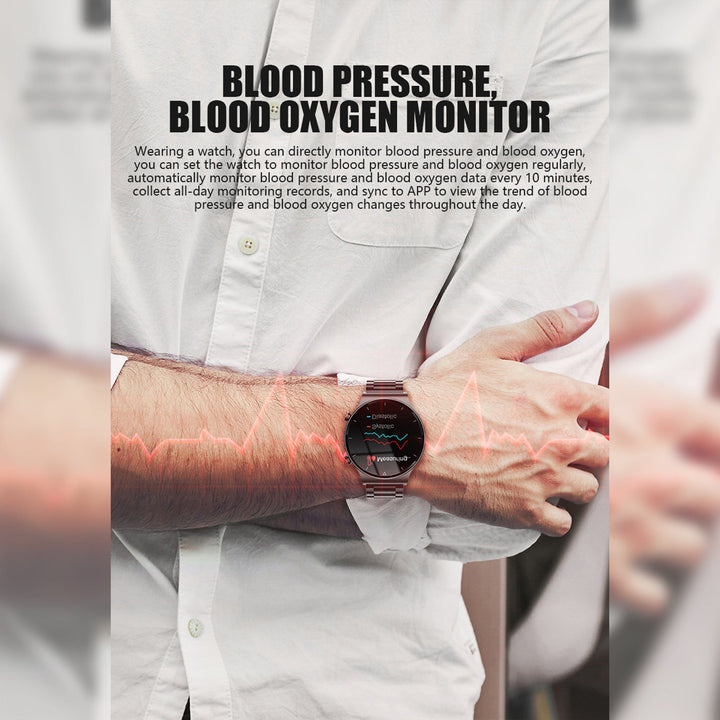 Italian Luxury Group Smart Watches Luxury Fashion Large Screen Answer and Make Calls Music Storage Blood Oxygen Brand