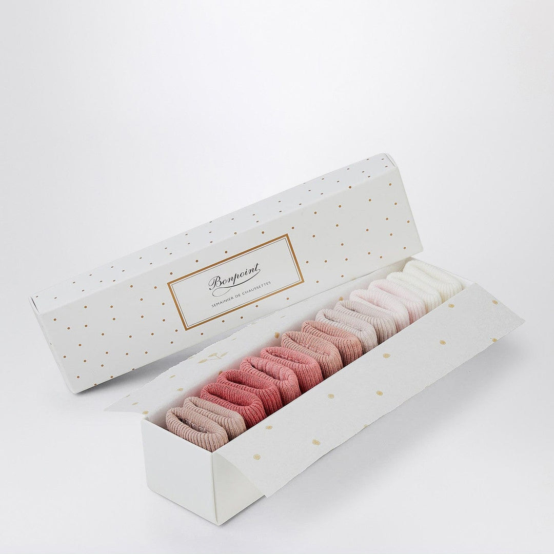 Socks Bonpoint - Sock set Day of the Week Faded pink Brand