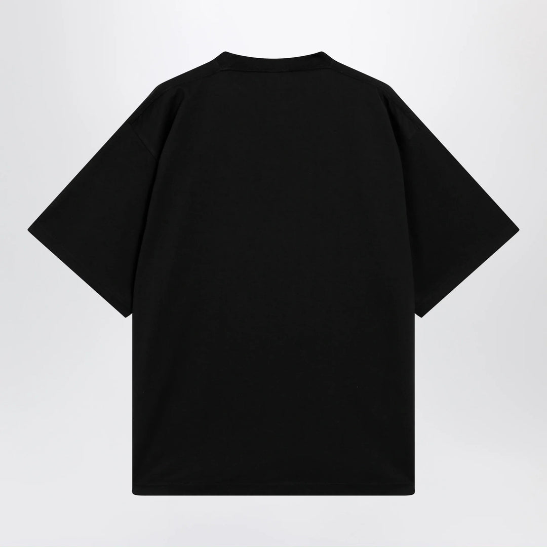 Balenciaga - Holiday graphic print cotton T-shirt in black Brand T-Shirt