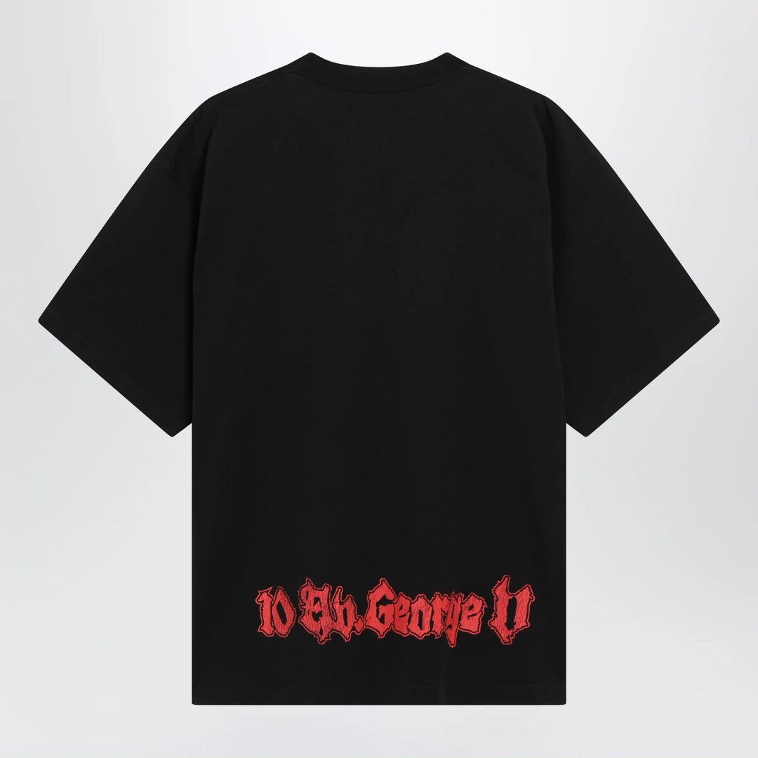 Balenciaga - Salon de Couture cotton jersey T-shirt in black Brand T-Shirt