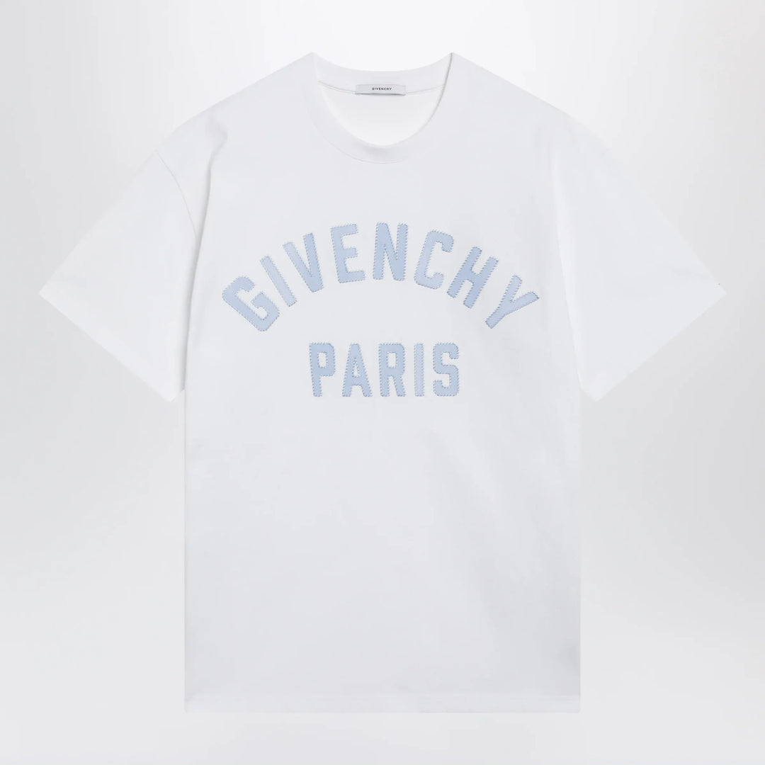 Givenchy - White T-shirt with logo embroidery Brand T-Shirt S