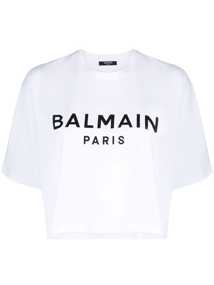 Balmain Topwear M Balmain Cotton Jersey Balmain White Cotton Jersey Brand