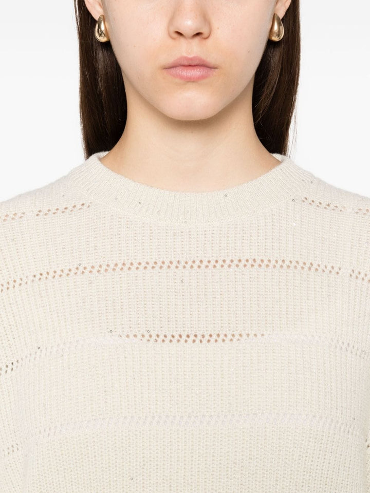 Brunello Cucinelli Topwear Brunello Cucinelli Sweaters Beige Brunello Cucinelli Sweaters Beige Brand