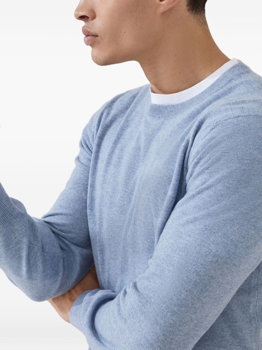 Brunello Cucinelli Topwear Brunello Cucinelli Sweaters Clear Blue Brunello Cucinelli Sweaters Clear Blue Brand