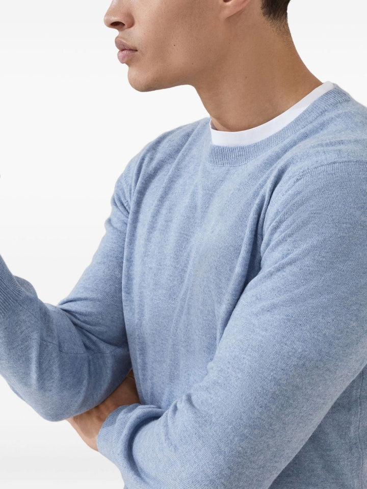 Brunello Cucinelli Topwear Brunello Cucinelli Sweaters Clear Blue Brunello Cucinelli Sweaters Clear Blue Brand