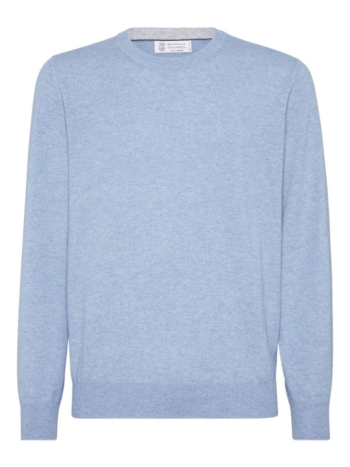 Brunello Cucinelli Topwear Brunello Cucinelli Sweaters Clear Blue Brunello Cucinelli Sweaters Clear Blue Brand
