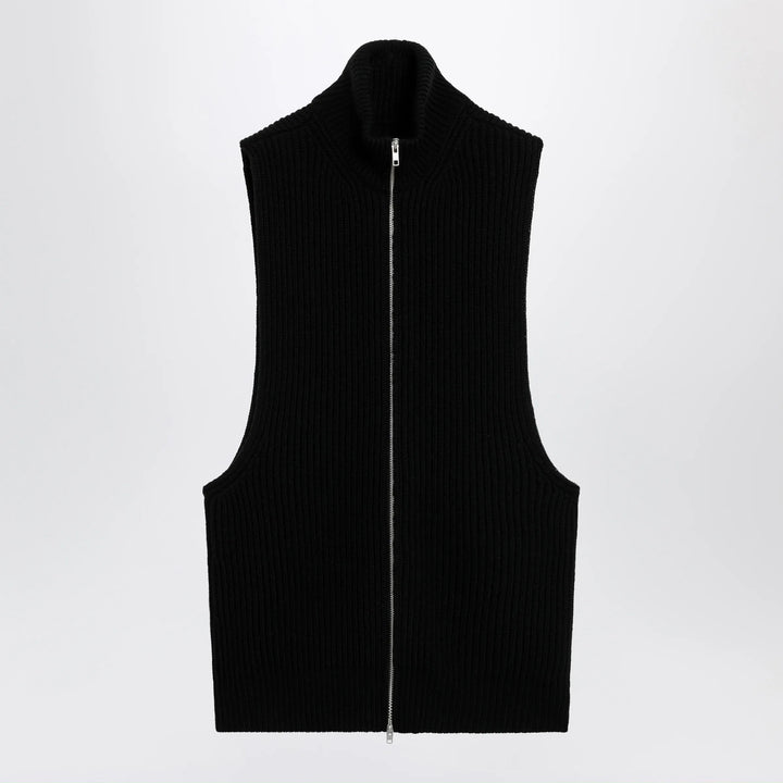 MM6 Maison Margiela - Black wool zip vest Brand Vests M