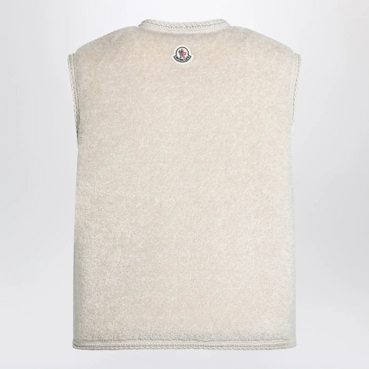 Moncler - Mimosa gilet in teddy-effect fleece Brand Vests 0