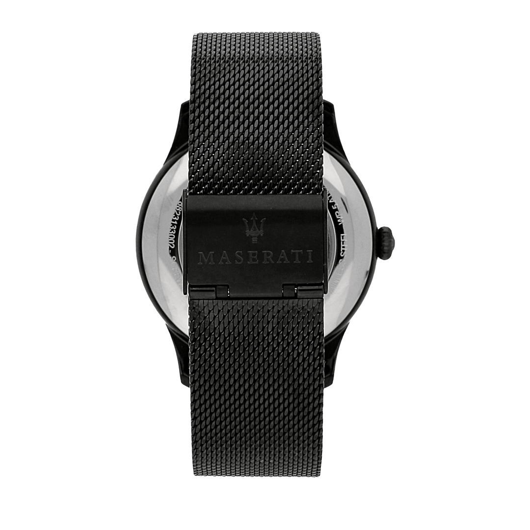 Maserati Watch Maserati Ricordo 42mm Automatic Black Mesh Watch Brand