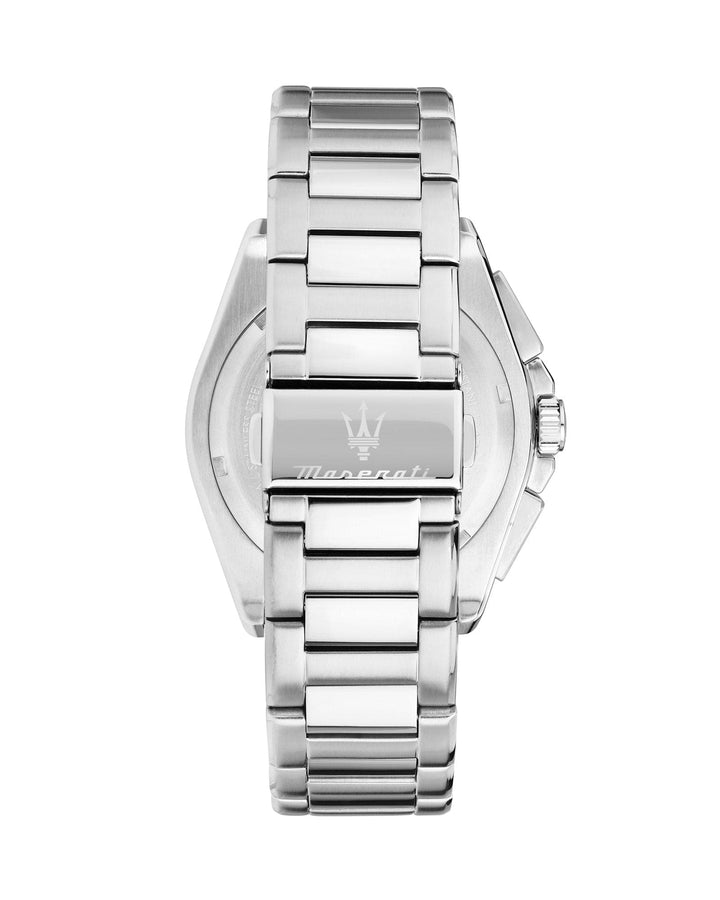 Watch Maserati Velocita 43mm Chrono Silver Dial Stainless Steel Strap Watch Brand