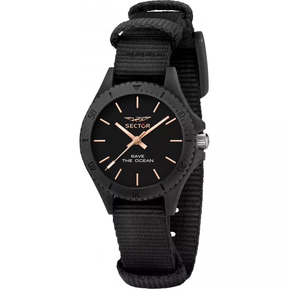 Sector Watch Sector Ladies Save the Ocean Black Nato Watch Brand