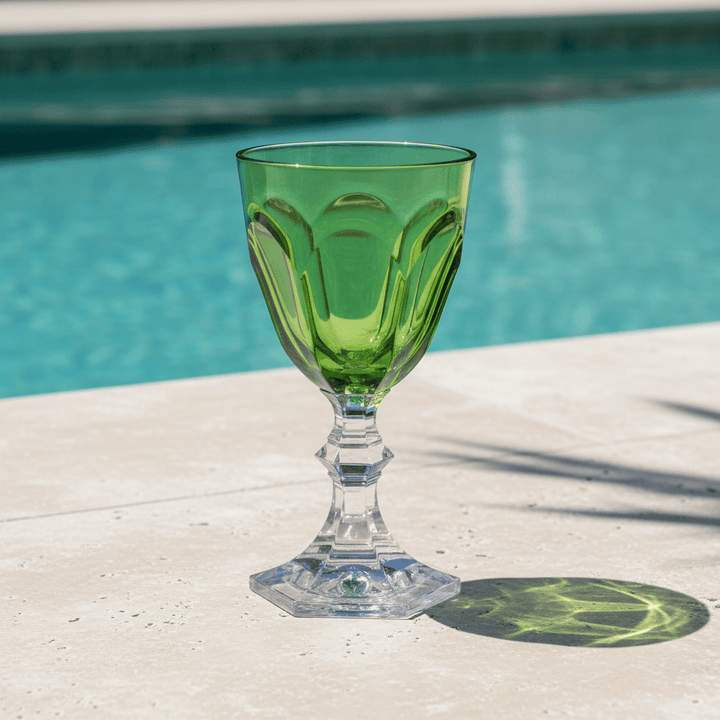 Mario Luca Giusti Dolce Vita Set of 2 Water Glass Green Brand Water Glass