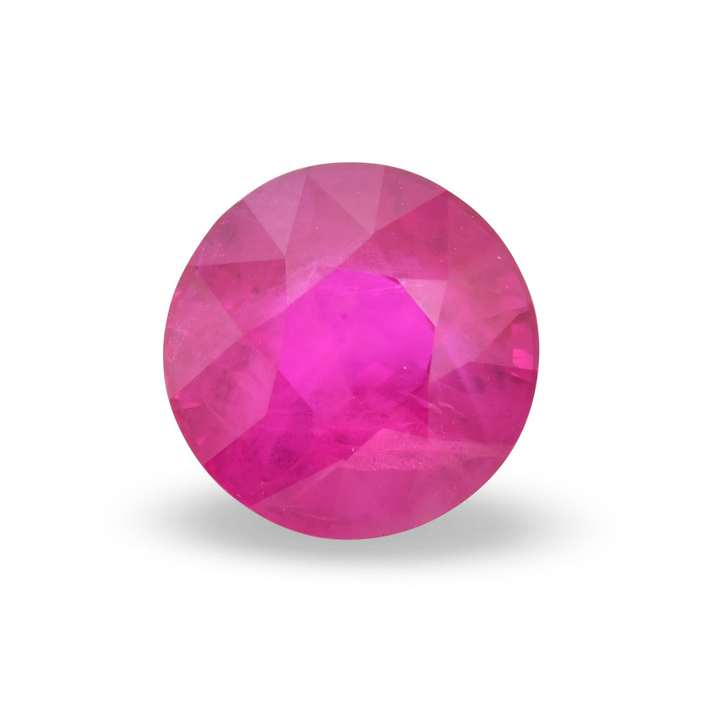 3.00 Carat Red BURMESE Round Ruby CD