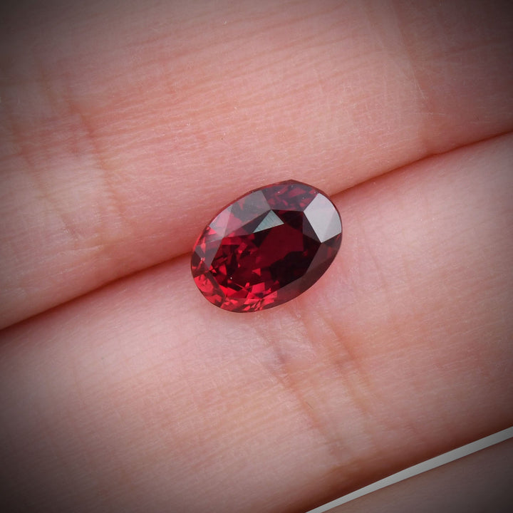 2.44 Carat Red  Oval Ruby GIA