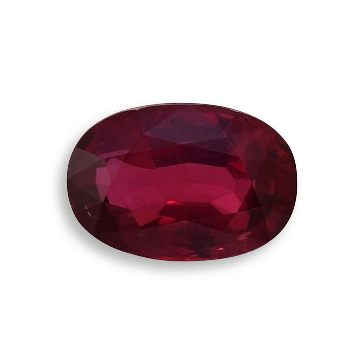 4.48 Carat Red MOZAMBIQUE Oval Ruby GRS