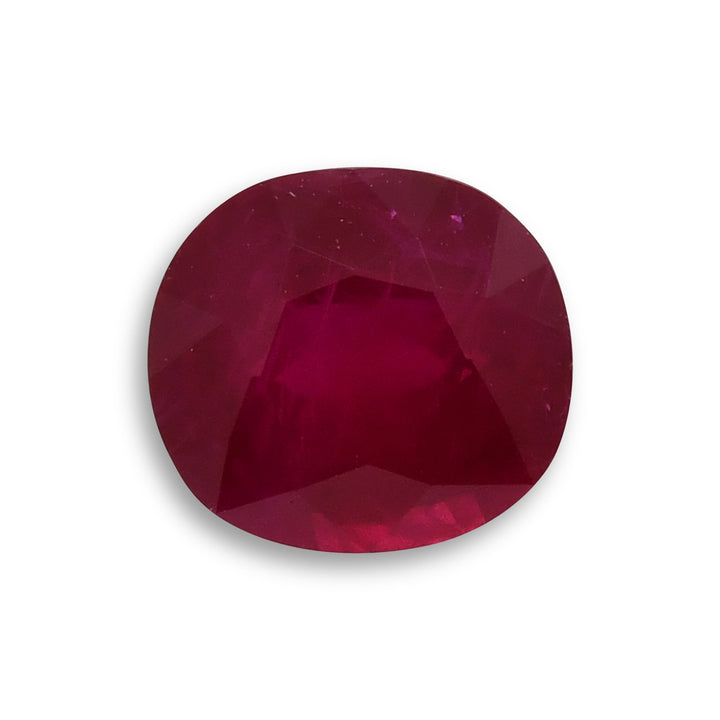 3.39 Carat Red BURMESE Cushion Ruby GRS