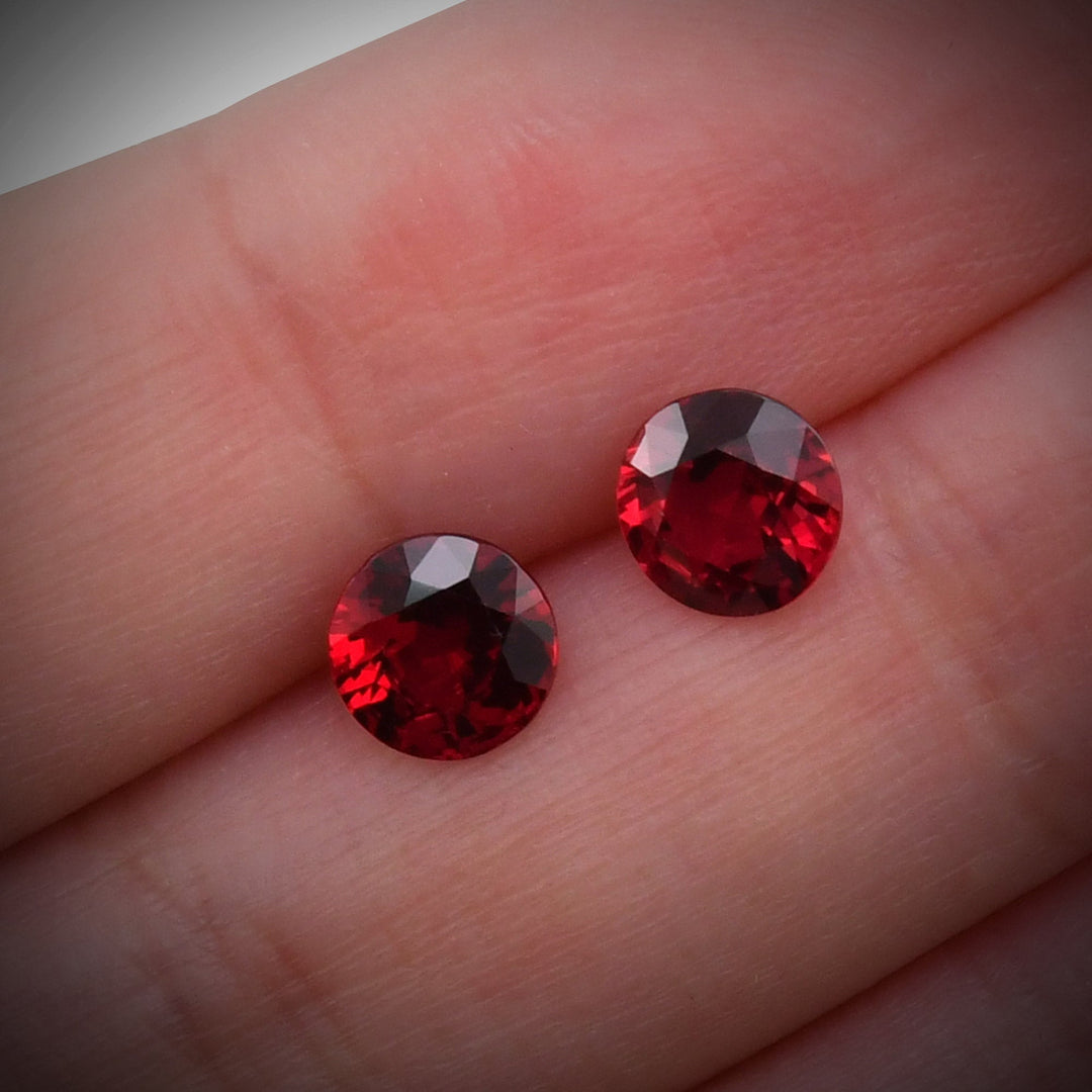 2.27 Carat Red  Round Ruby