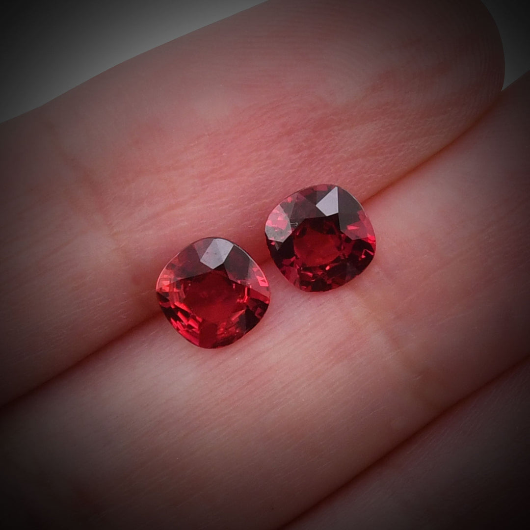 2.35 Carat Red MOZAMBICAN Cushion Ruby CD