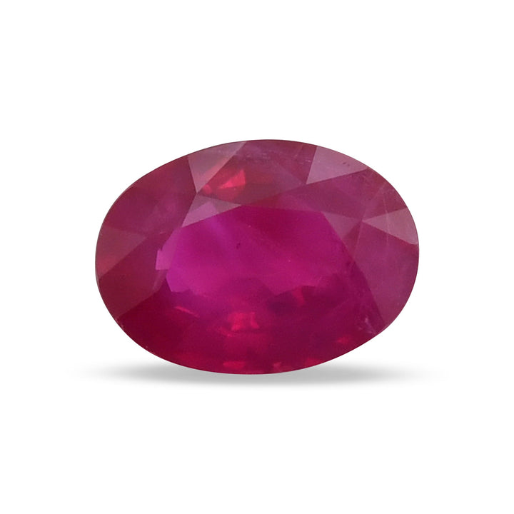 1.21 Carat Red  Oval Ruby