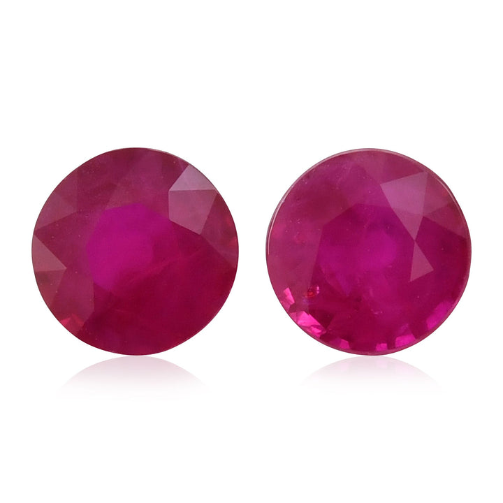 2.07 Carat Red  Round Ruby