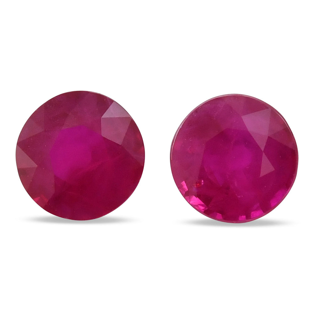 2.07 Carat Red  Round Ruby
