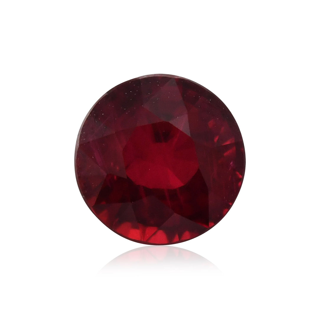 1.74 Carat Red  Round Ruby