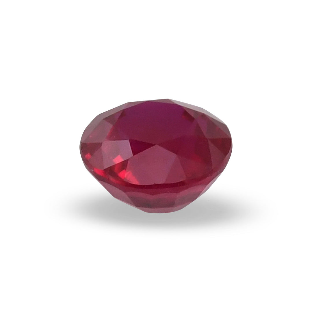 1.38 Carat Red  Round Ruby