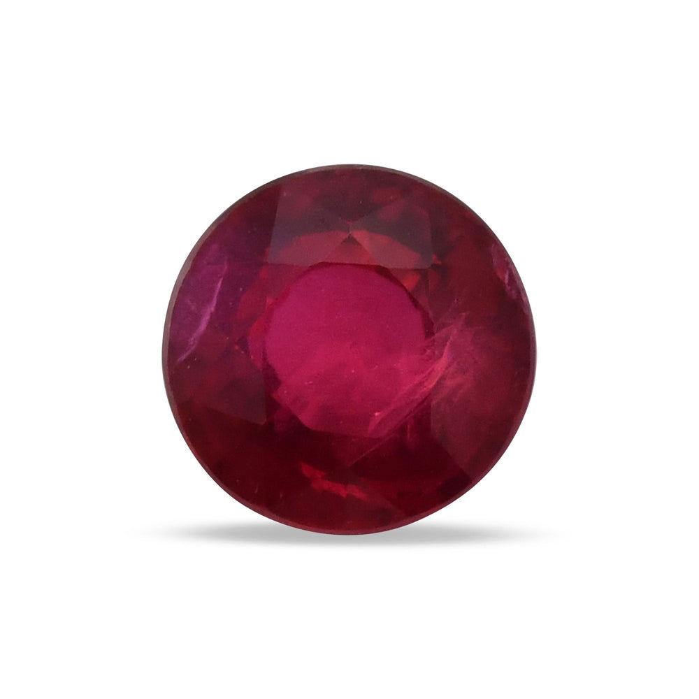 1.71 Carat Red  Round Ruby