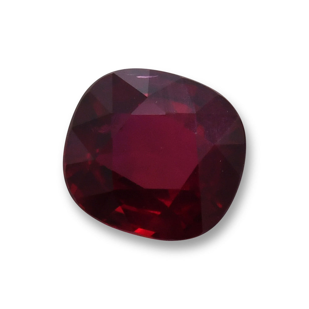 3.06 Carat Red MOZAMBIQUE Cushion Ruby CD No Heat
