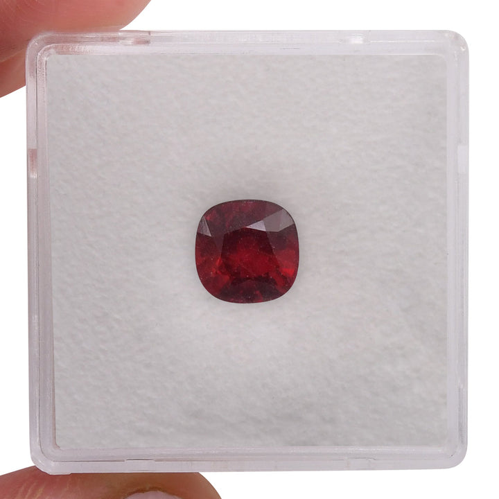 1.72 Carat Red MOZAMBIQUE Cushion Ruby CD