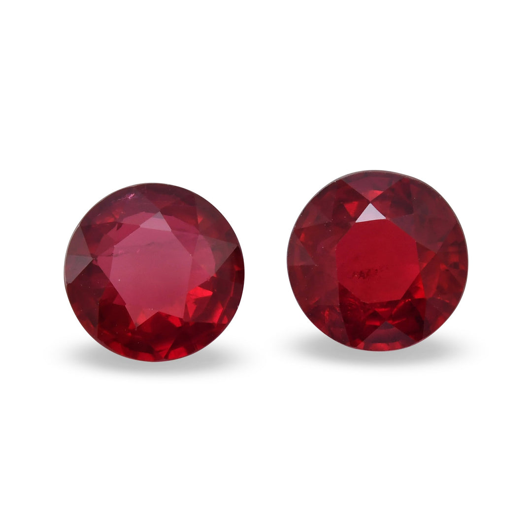 2.53 Carat Red MOZAMBICAN Round Ruby