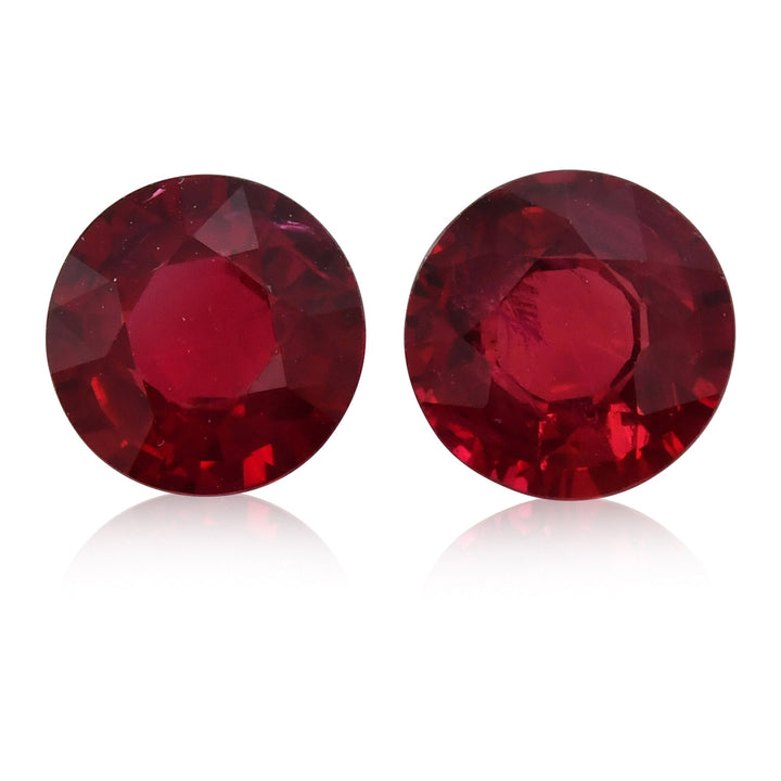 3.21 Carat Red MOZAMBICAN Round Ruby CD