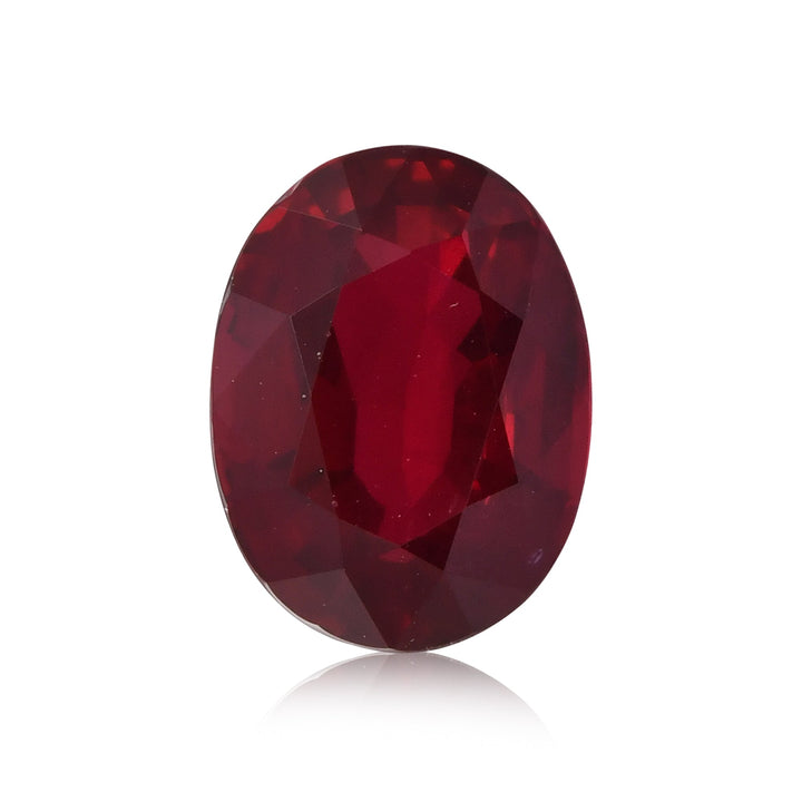 2.01 Carat Red MOZAMBIQUE Oval Ruby CD