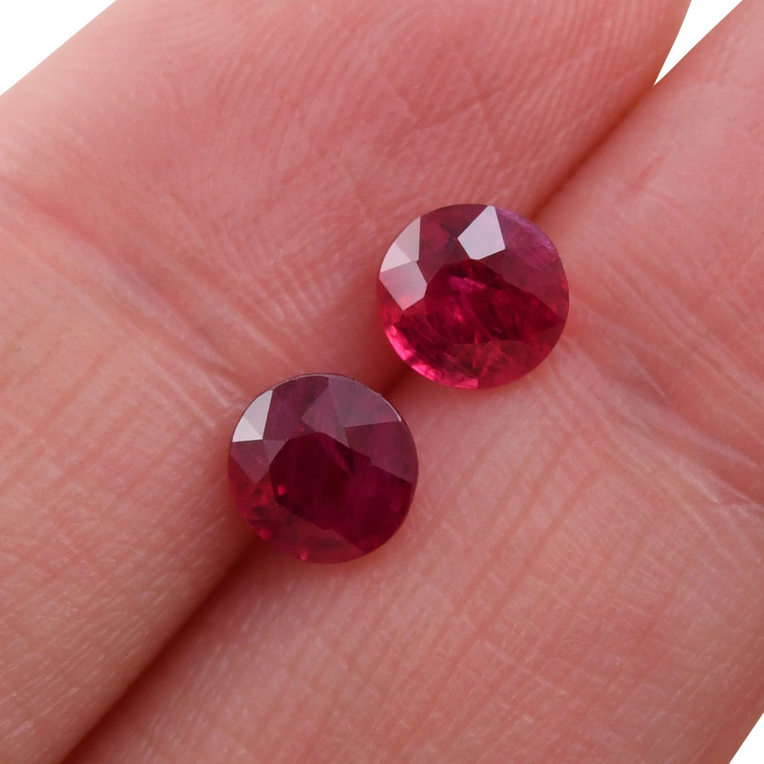 2.31 Carat Red MOZAMBICAN Round Ruby