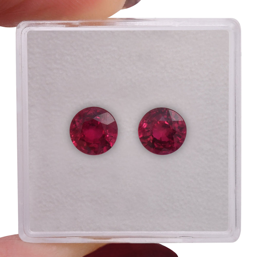 2.25 Carat Red MOZAMBICAN Round Ruby