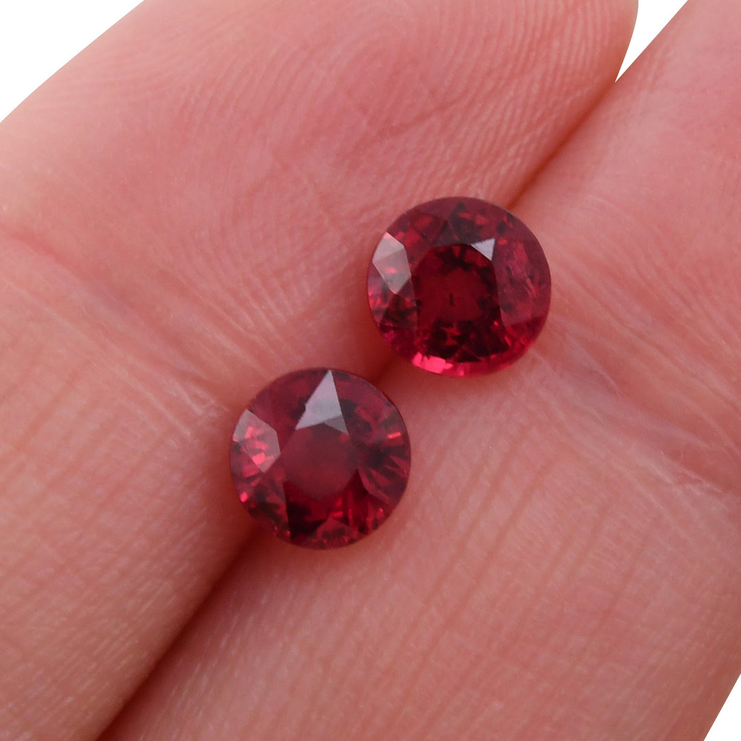 2.36 Carat Red MOZAMBICAN Round Ruby