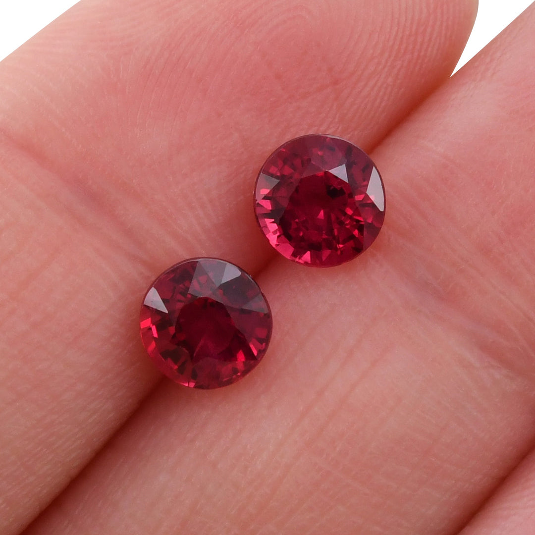2.30 Carat Red MOZAMBICAN Round Ruby