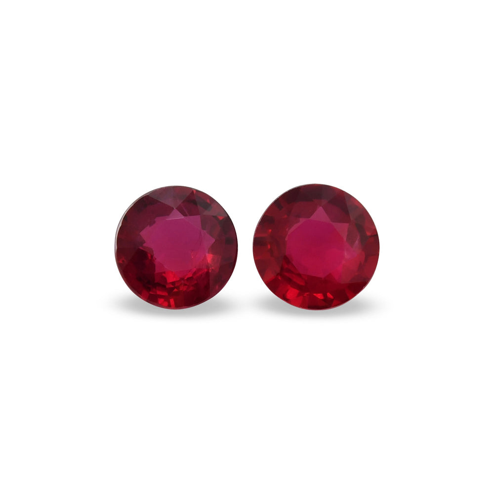 2.12 Carat Red MOZAMBICAN Round Ruby