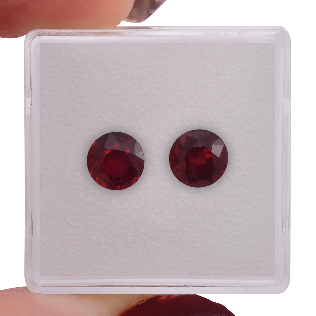 2.40 Carat Red MOZAMBICAN Round Ruby
