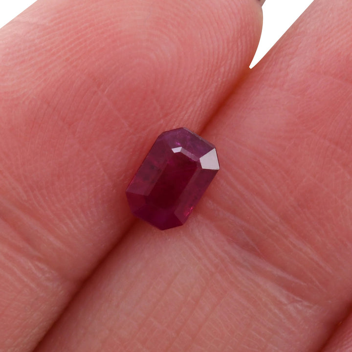0.93 Carat Red MOZAMBIQUE Emerald Ruby