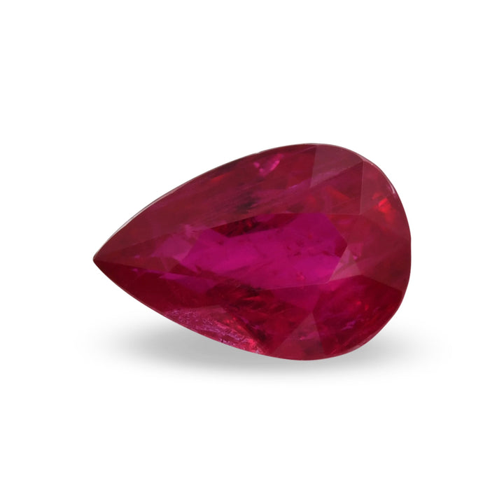 1.00 Carat Red MOZAMBIQUE Pear Ruby