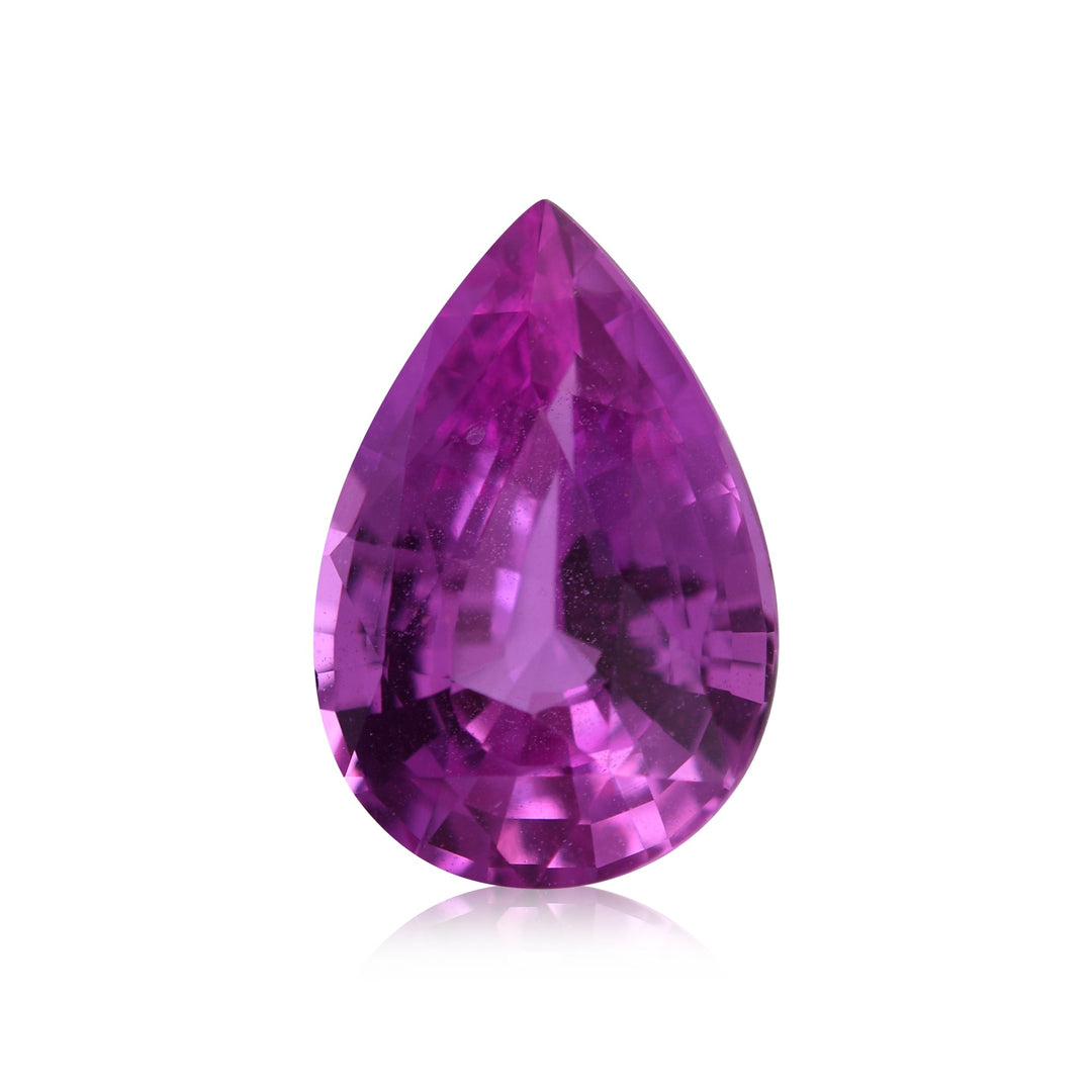 3.66 Carat Pink MADAGASCAR Pear Sapphire CD
