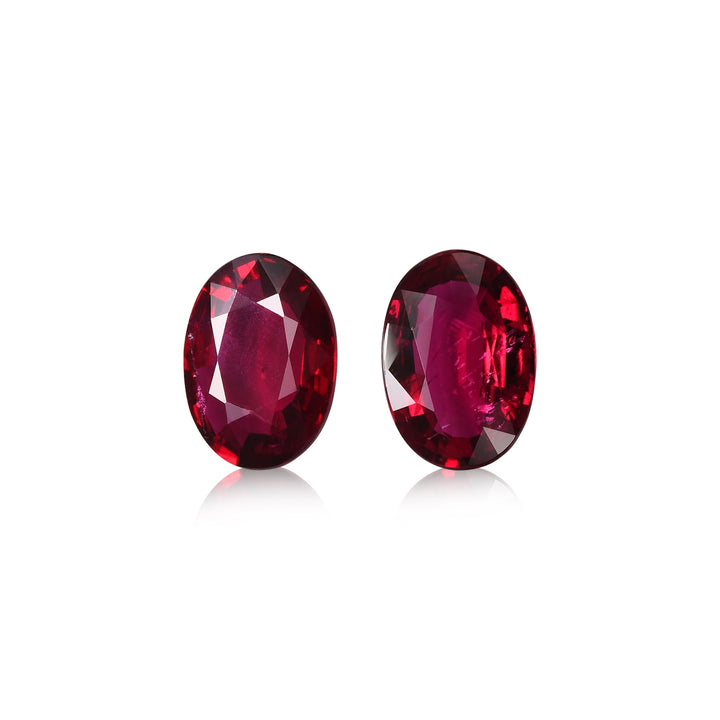 4.07 Carat Red  Oval Ruby