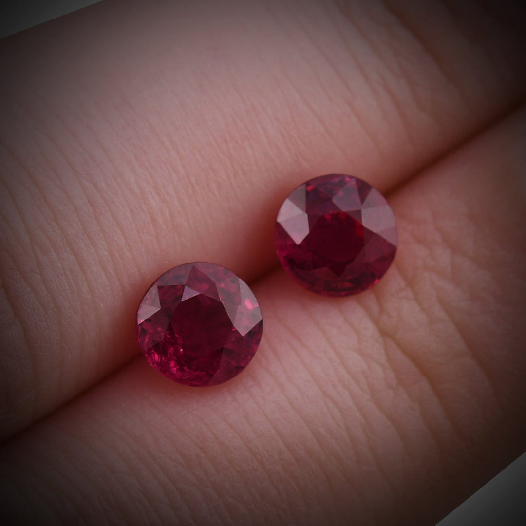 2.65 Carat Red MOZAMBICAN Round Ruby