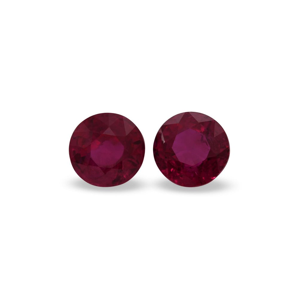 2.65 Carat Red MOZAMBICAN Round Ruby