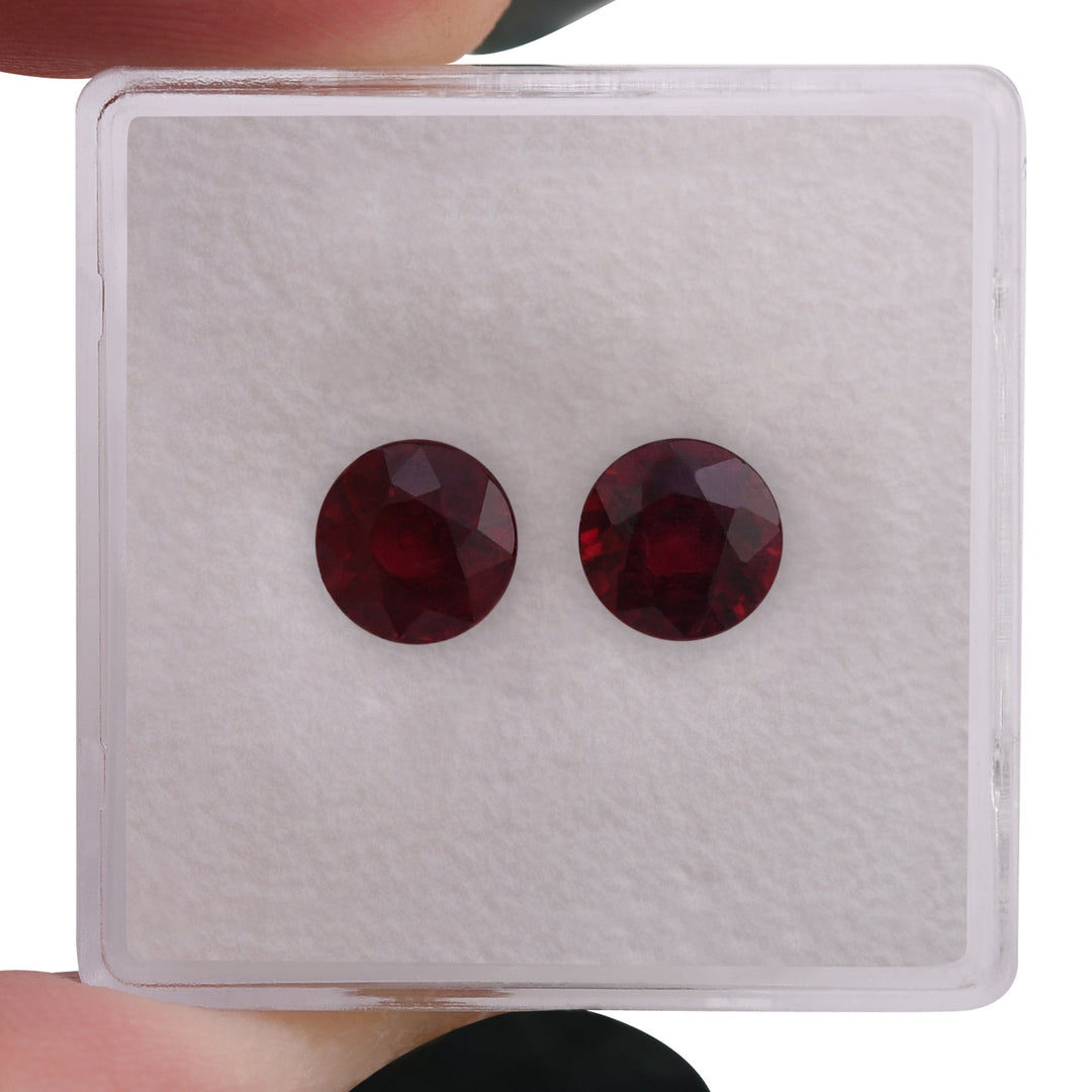 2.57 Carat Red MOZAMBICAN Round Ruby