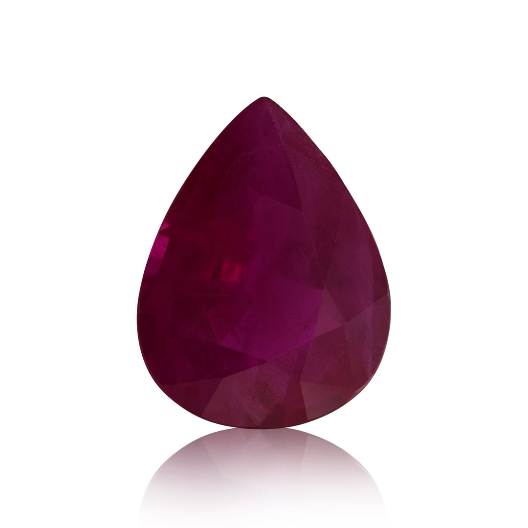1.65 Carat Red MOZAMBIQUE Pear Ruby